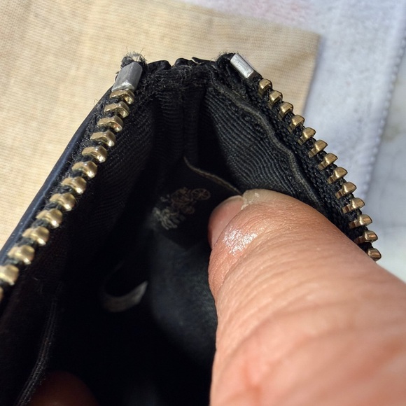 Coach Black and Metallic Wristlet - Picture 9 of 10